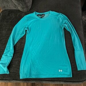 Teal Underarmour Long Sleeve cold gear